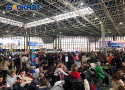В аэропорту Сочи произошла давка улетающих домой туристов