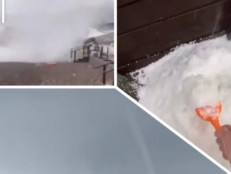 Смерч разнес пляж и выпал снег: как закончился первый день осени в Сочи