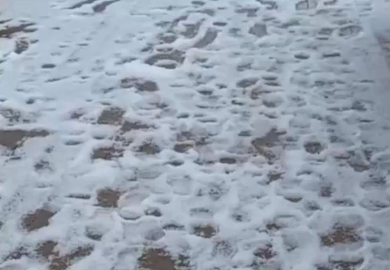 Туристы сообщили о первом снеге в горах Сочи